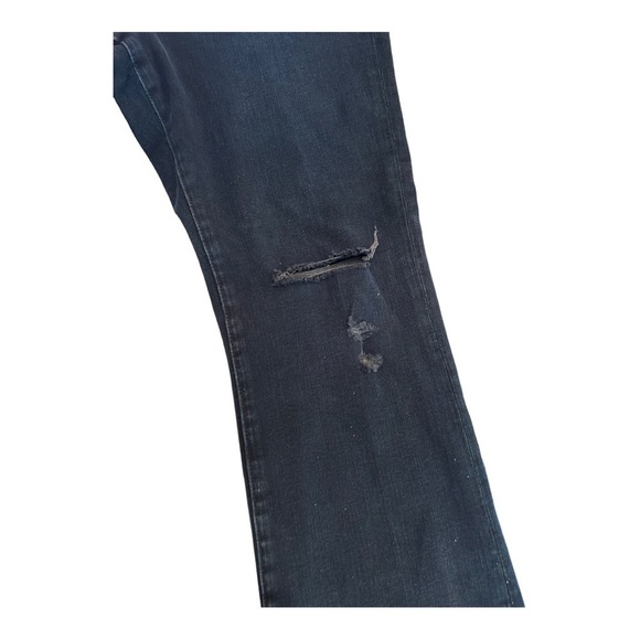 Express High Waisted Cropped Flare Jeans - Picture 2 of 6